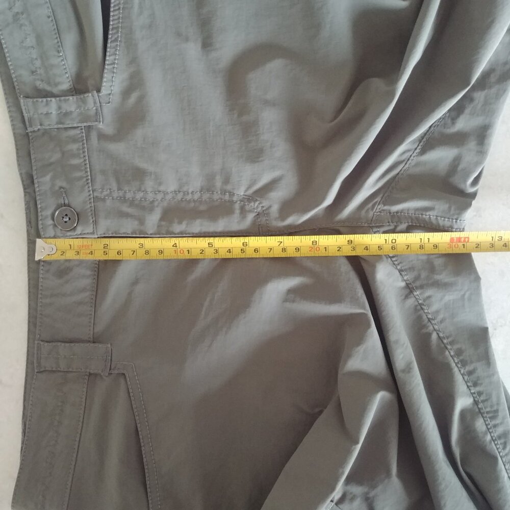 Windriver Womens athletic hiking pants nylon spandex neutral olive green grey 10 - Picture 10 of 14
